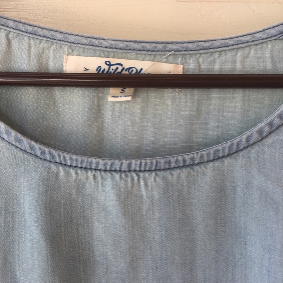 Denim and lace crop top - Picture 2 of 6